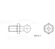 Part Number BS10-01 Schematic Drawings - Mounting Hardware For Signature Series Gas Springs