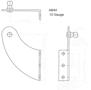Part # AB44 Diagram - Mounting Hardware For Signature Series Gas Springs